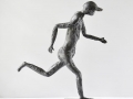 Metal art sculpture - running man - Metal wire mesh Sculpture - running art - Contemporary art - Male Figurine
