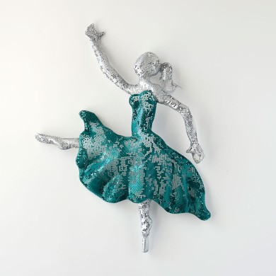 Dancer Sculpture - Metal art sculpture - wall art - woman dancing