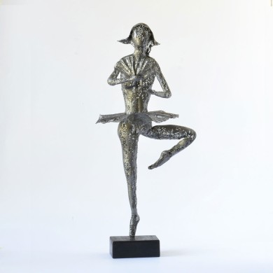 Ballet dancer Sculpture - Metal Wire Mesh - home decor - Handmade metal art