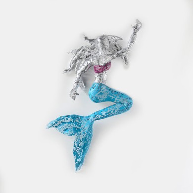 Sexy mermaid art - Metal sculpture wall art decor - wall hanging