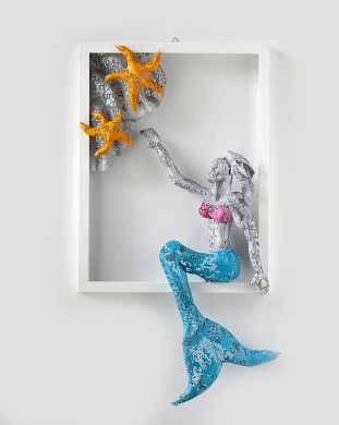 Mermaid art - little mermaid - home decor - mermaid wall art - wall hanging