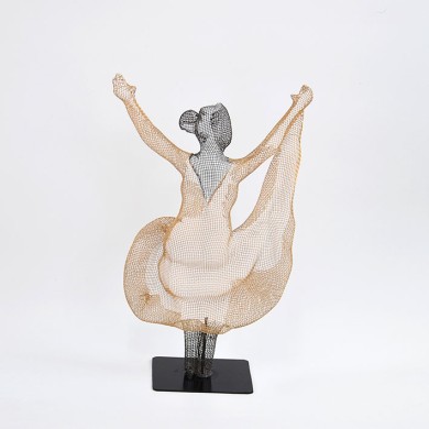 Dancer Sculpture, home decor, woman dancing, freestanding sculpture, 3d art, decorative art