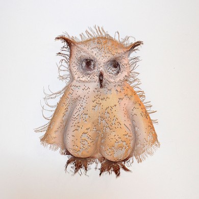 Metal wall art - Rebecca's owl