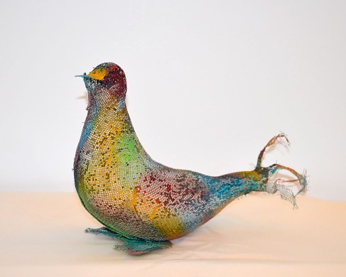 Bird - Work of Shifra - metal sculpture