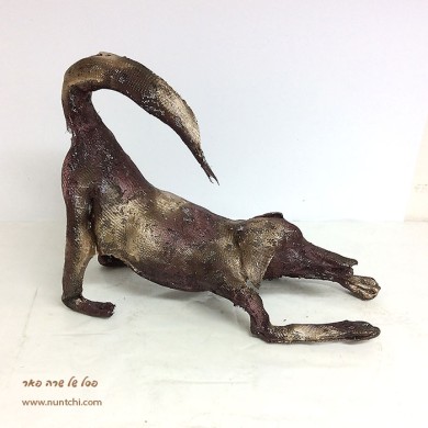 פיסול ברשת בשיטת הרטל - כלב - פסל של שרה פאר